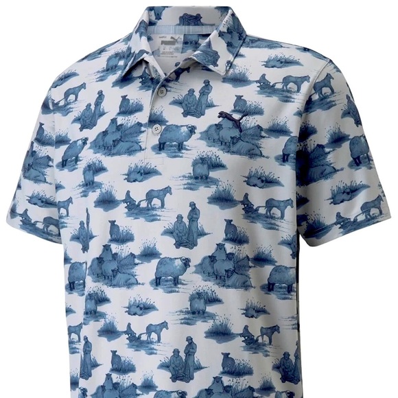 Puma Other - Puma Golf Men's Cloudspun Mowers Polo 532162 02 Navy Size XXL NWT